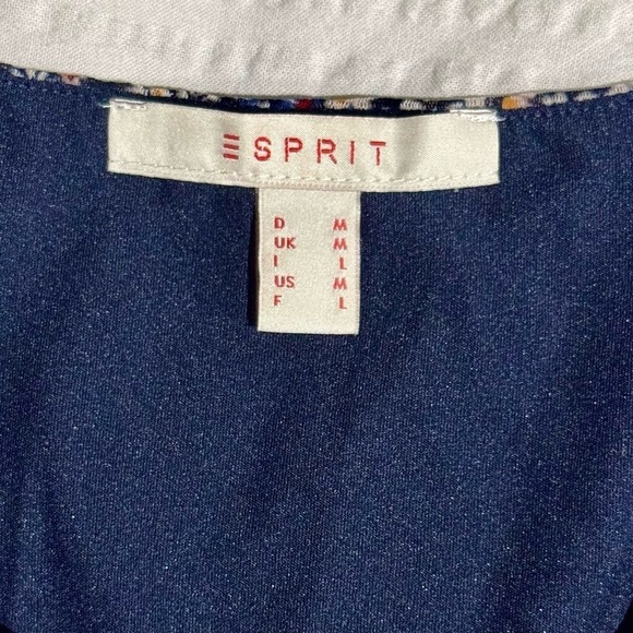 Esprit Floral Print Stretch Mini Dress, Lined size Medium - Picture 10 of 14